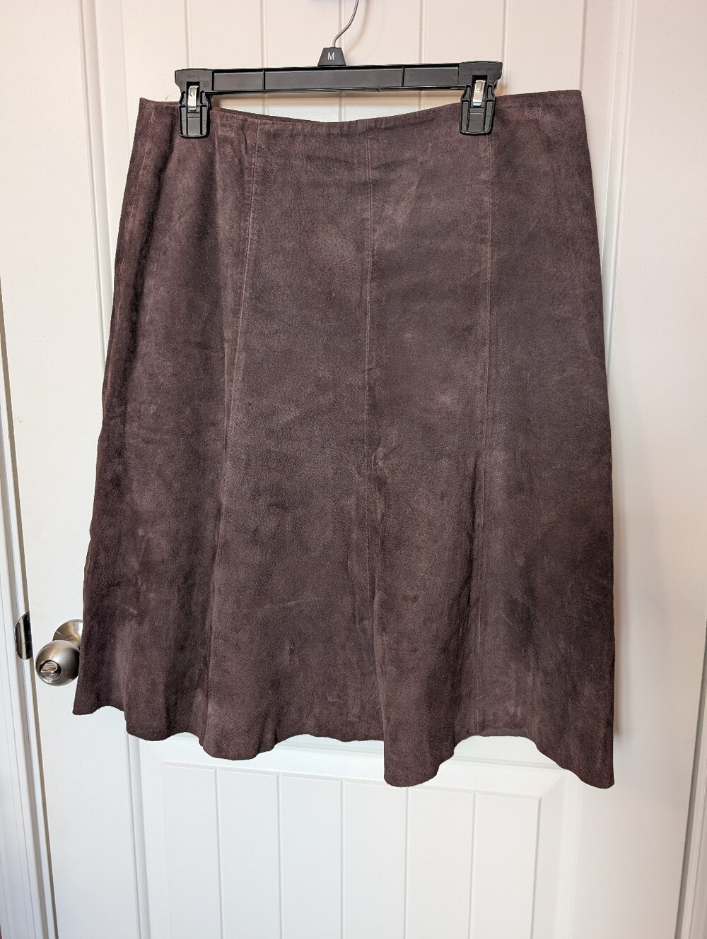 Vintage Daisy Fuentes A-Line Suede Skirt W10 Brown